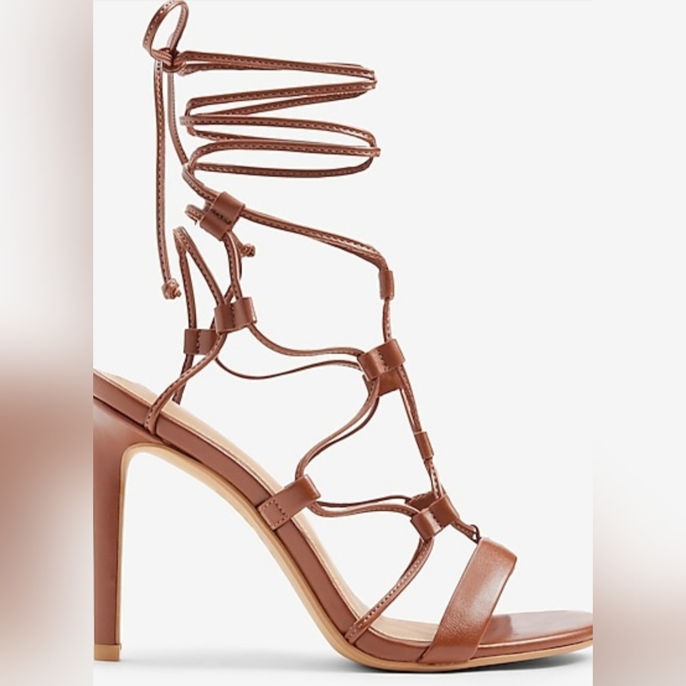 Express Lace-Up Strap Heels – Never Worn